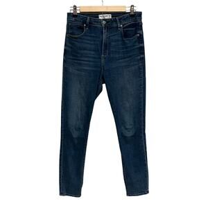 Abercrombie & Fitch Curve Love Super Skinny Ankle High Rise Jeans Blue Sz 29/8L